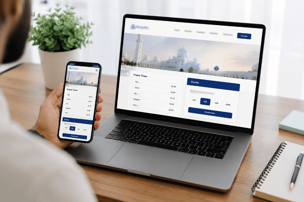 Mosque website preview